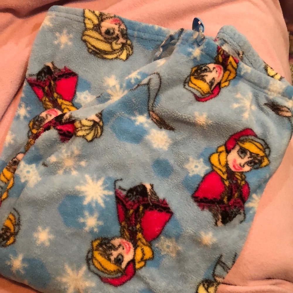 Frozen fuzzy PJ pants